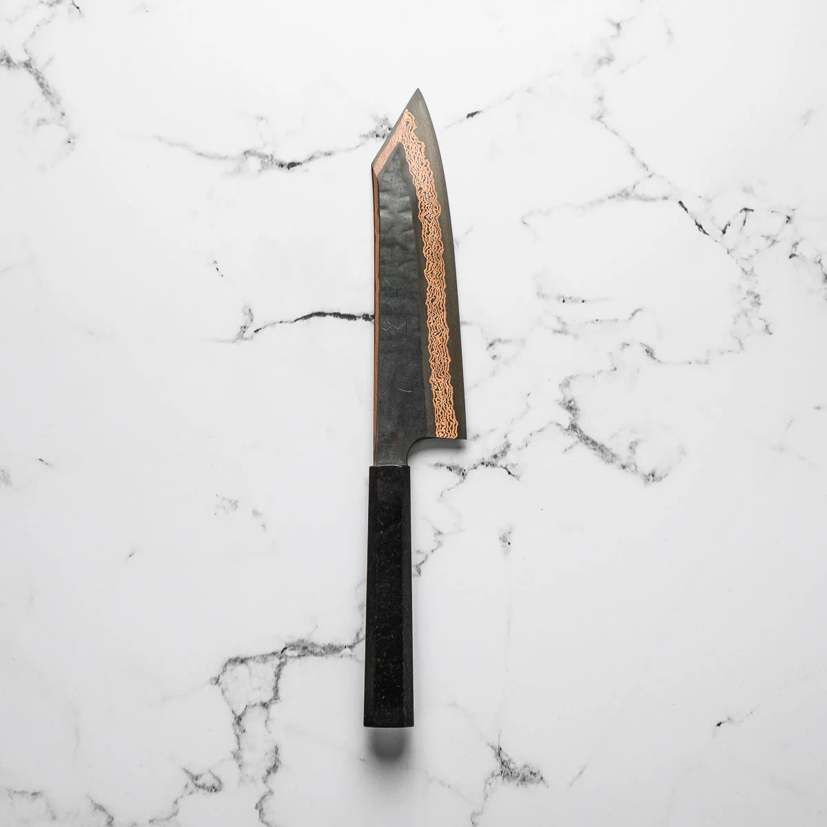 Hatsukokoro Yorokobi SLD Kurouchi Damascus Kiritsuke 210mm - Ebony - Image 3
