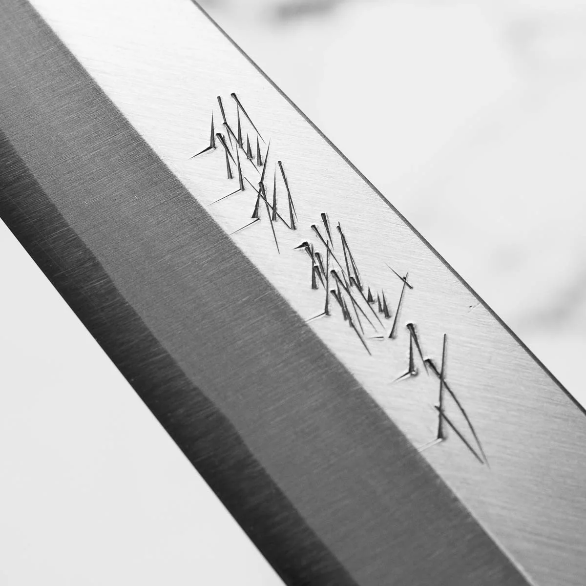 Heki Ryushi Left Handed White 3 Yanagiba 210mm - Image 5