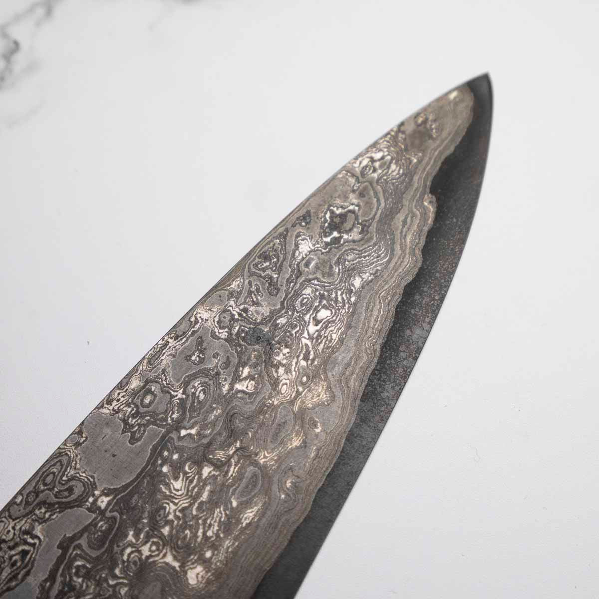 Hiromune Takaba Shirogami Damascus Gyuto 240mm - Image 10