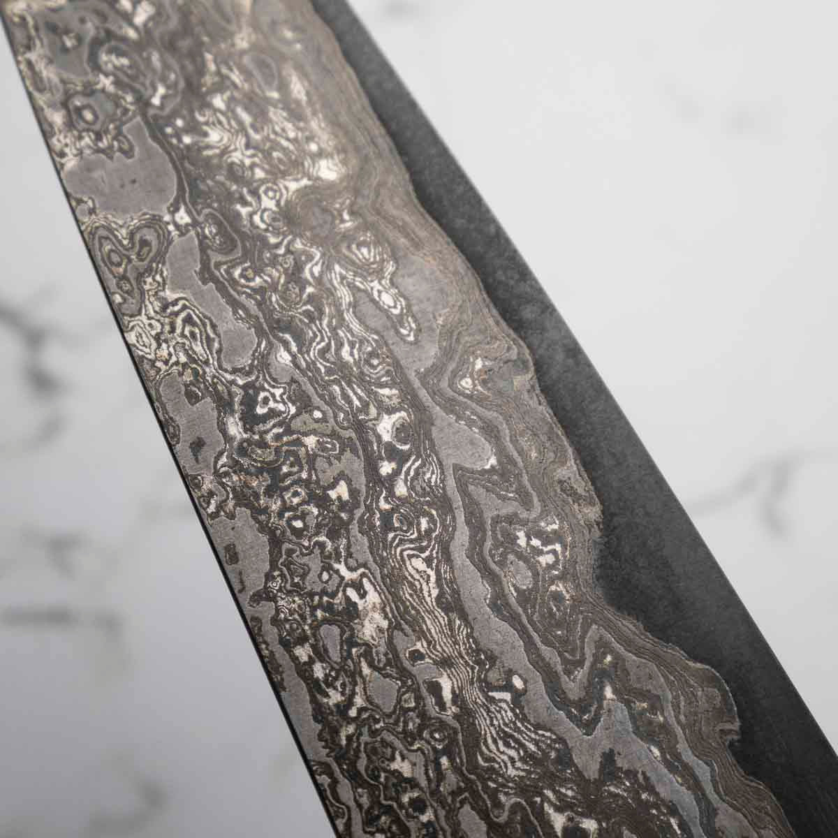 Hiromune Takaba Shirogami Damascus Gyuto 240mm - Image 12