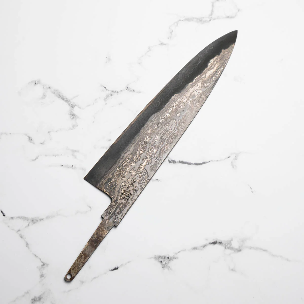 Hiromune Takaba Shirogami Damascus Gyuto 240mm - Image 3
