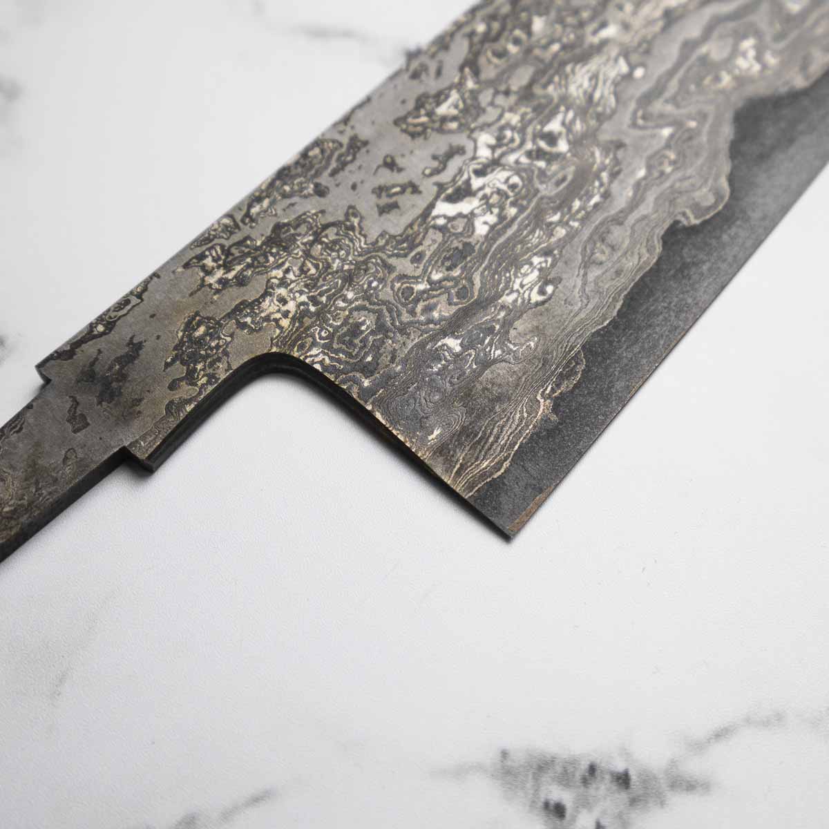 Hiromune Takaba Shirogami Damascus Gyuto 240mm - Image 4