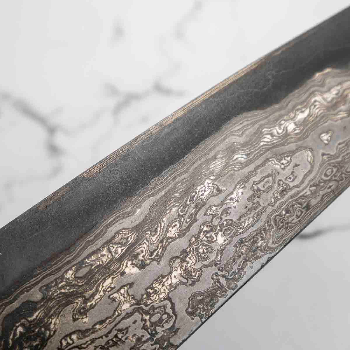 Hiromune Takaba Shirogami Damascus Gyuto 240mm - Image 8