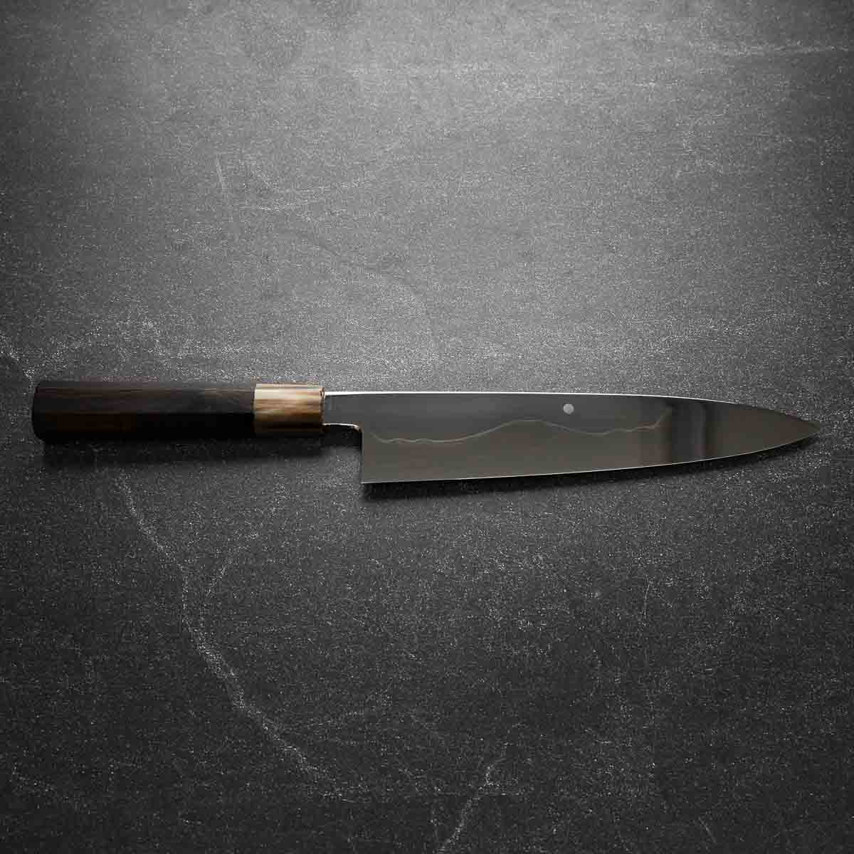 Yoshikazu Ikeda White 1 Mirror Finished Honyaki Gyuto 240mm - Image 12