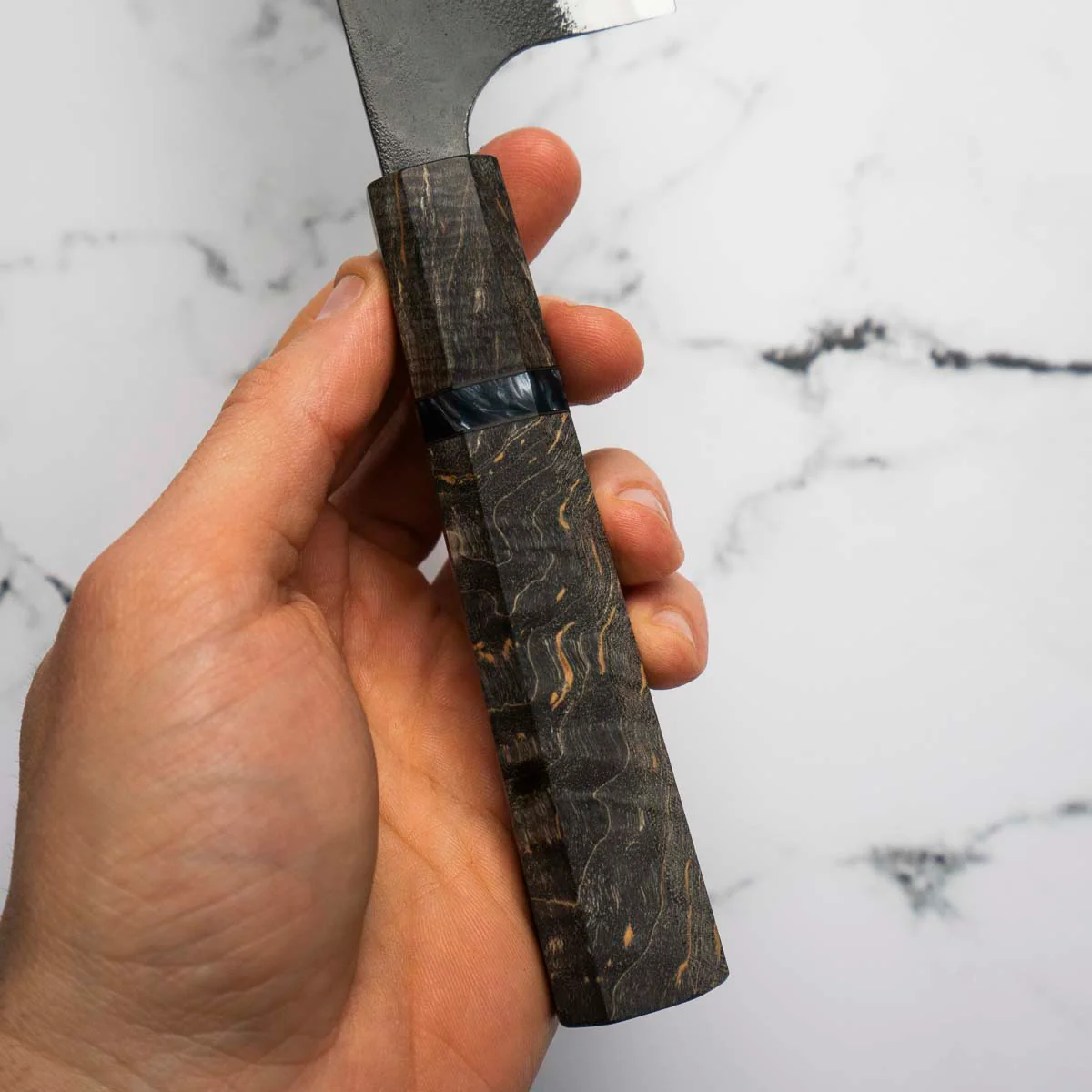 Kajibee "Seishin" White 2 Bunka 165mm - Dark Maple - Image 5
