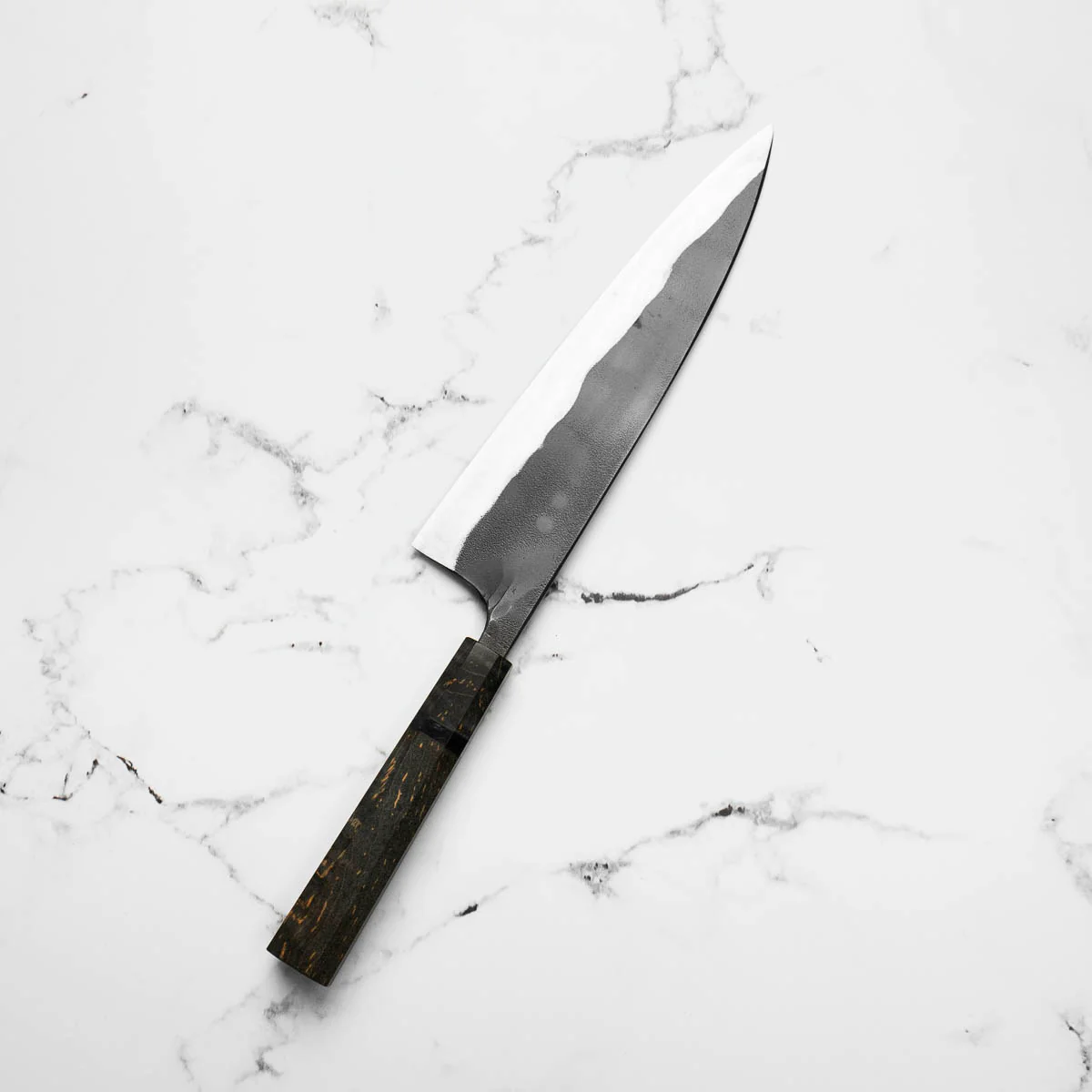 Kajibee "Seishin" White 2 Gyuto 210mm - Dark Maple - Image 2