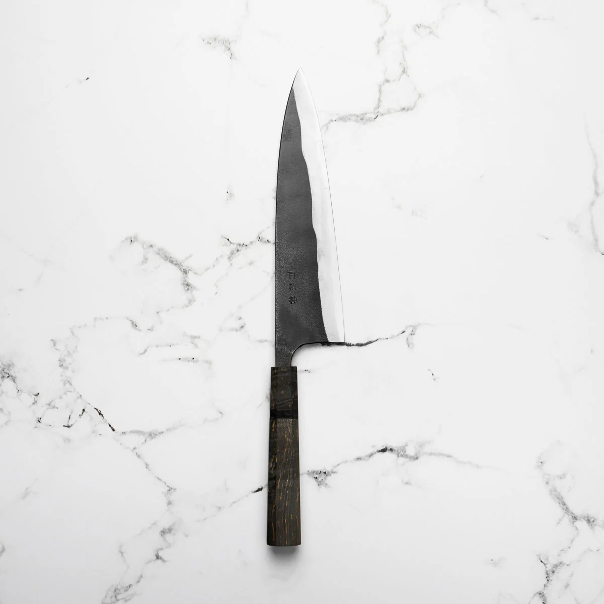 Kajibee "Seishin" White 2 Gyuto 210mm - Dark Maple - Image 3