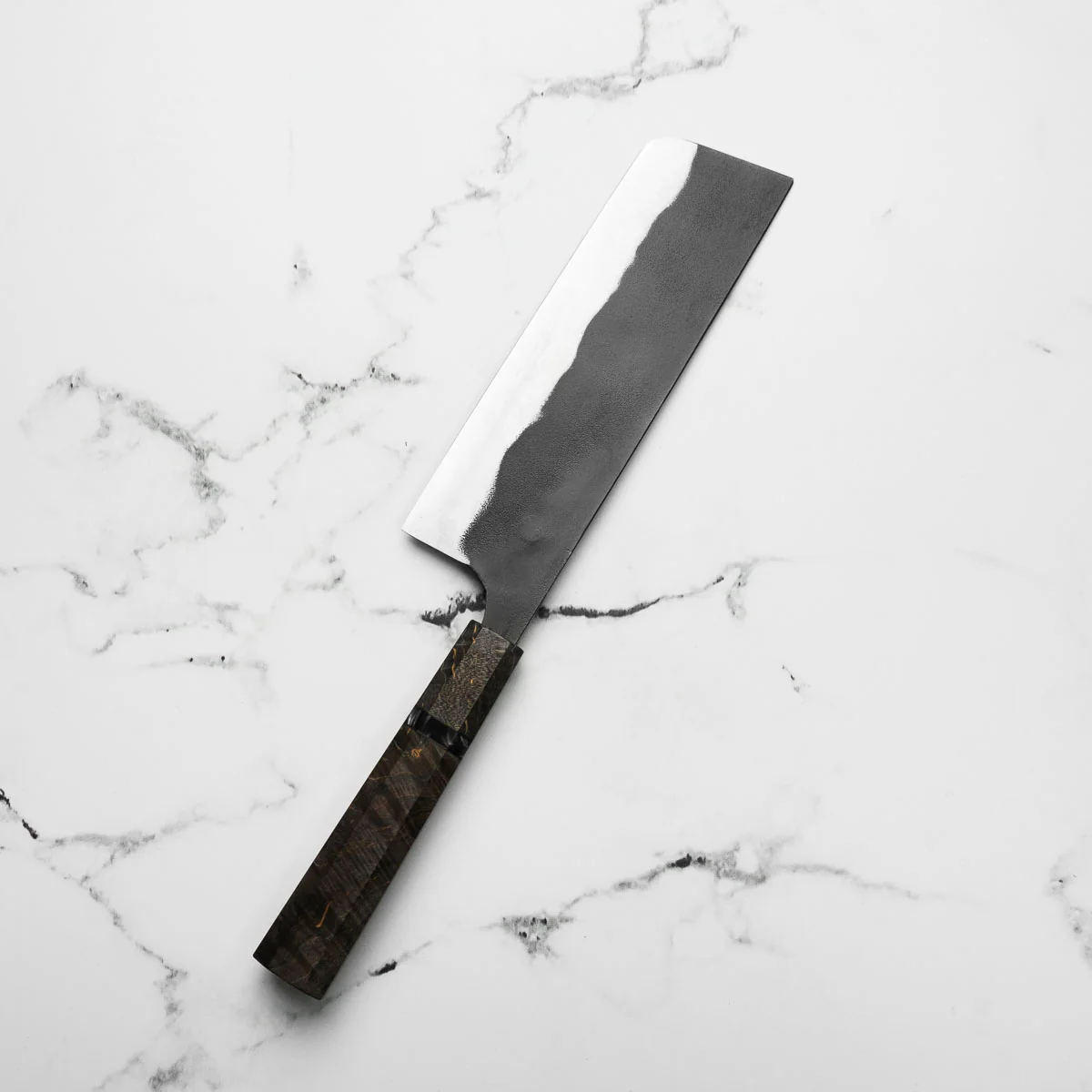 Kajibee "Seishin" White 2 Nakiri 165mm - Dark Maple - Image 2
