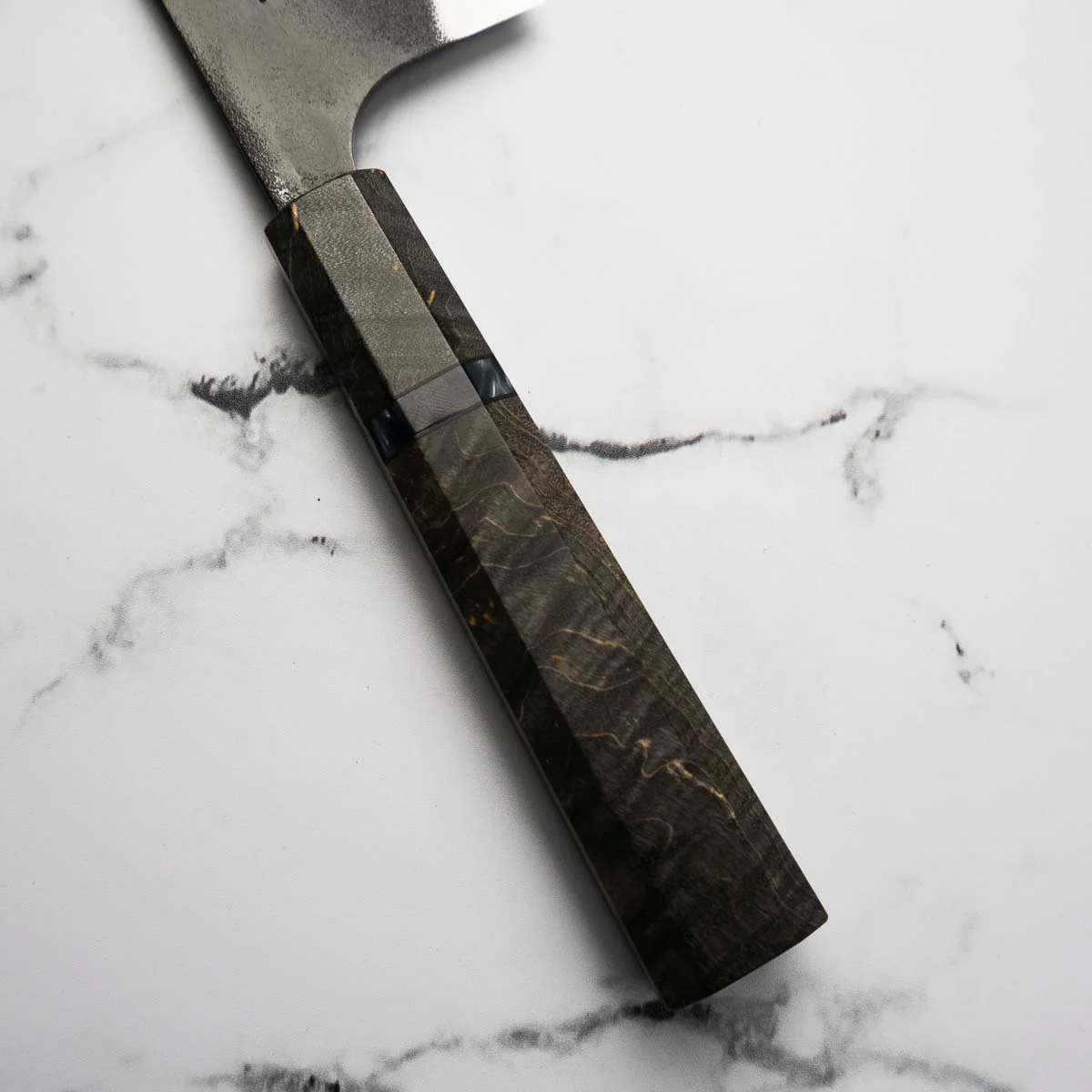 Kajibee "Seishin" White 2 Nakiri 165mm - Dark Maple - Image 3