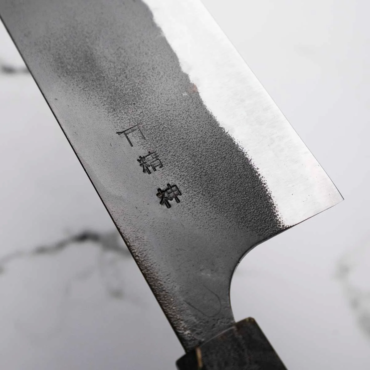 Kajibee "Seishin" White 2 Nakiri 165mm - Dark Maple - Image 4