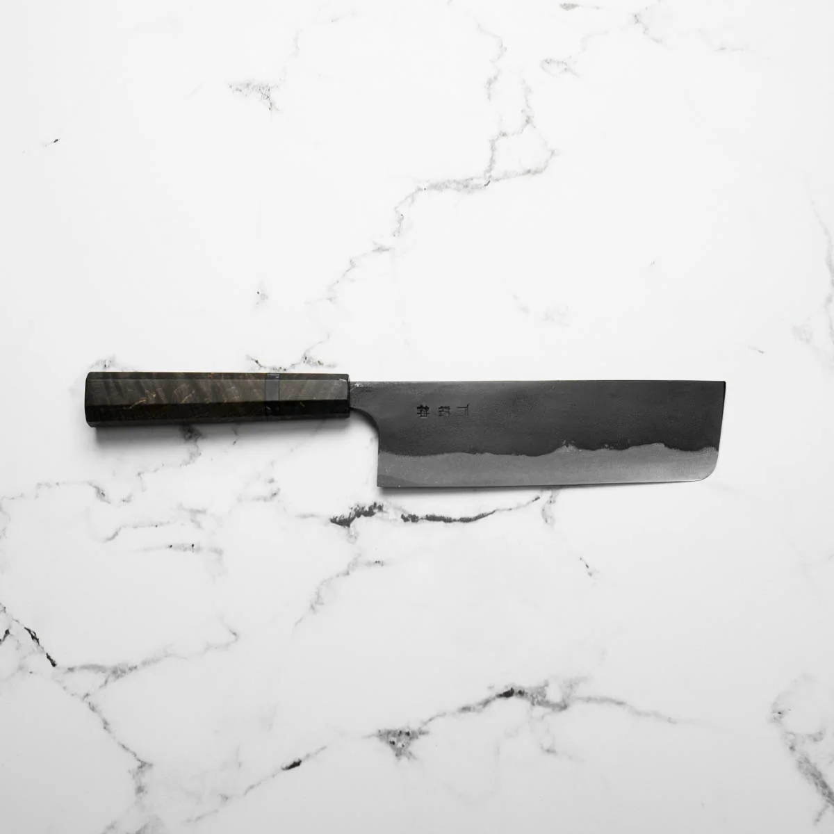 Kajibee "Seishin" White 2 Nakiri 165mm - Dark Maple - Image 6