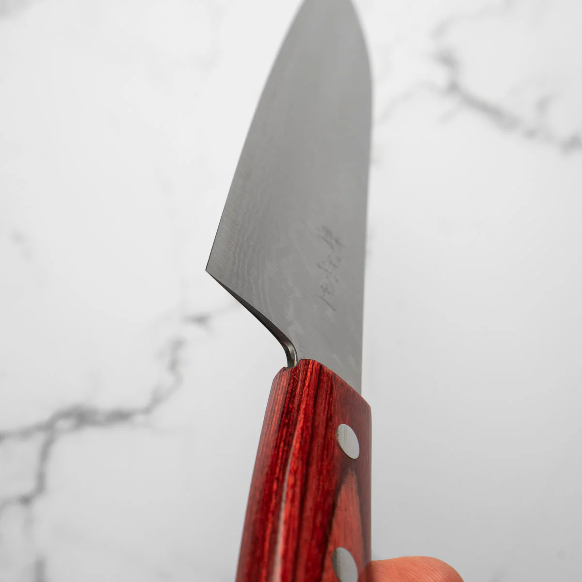 Katsushige Anryu VG10 Damascus Santoku 165mm - Image 4