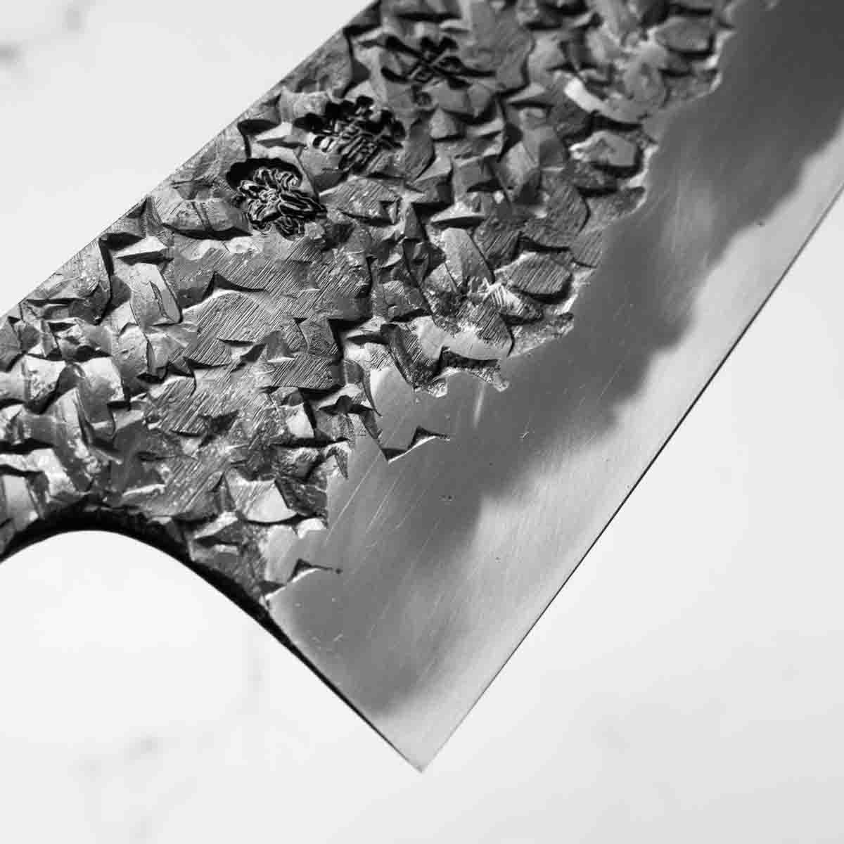 Kisuke Blue 2 Kurouchi Tsuchime Gyuto 210mm - Image 5