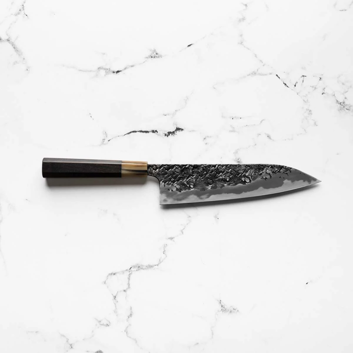 Kisuke Blue 2 Kurouchi Tsuchime Gyuto 240mm - Image 4