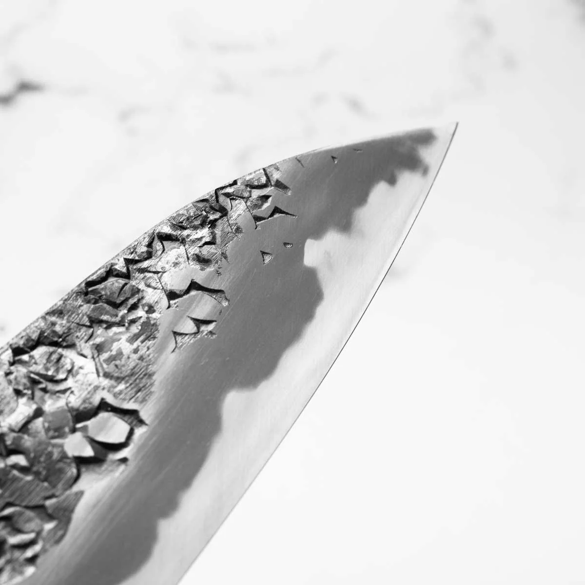 Kisuke Blue 2 Kurouchi Tsuchime Gyuto 240mm - Image 7
