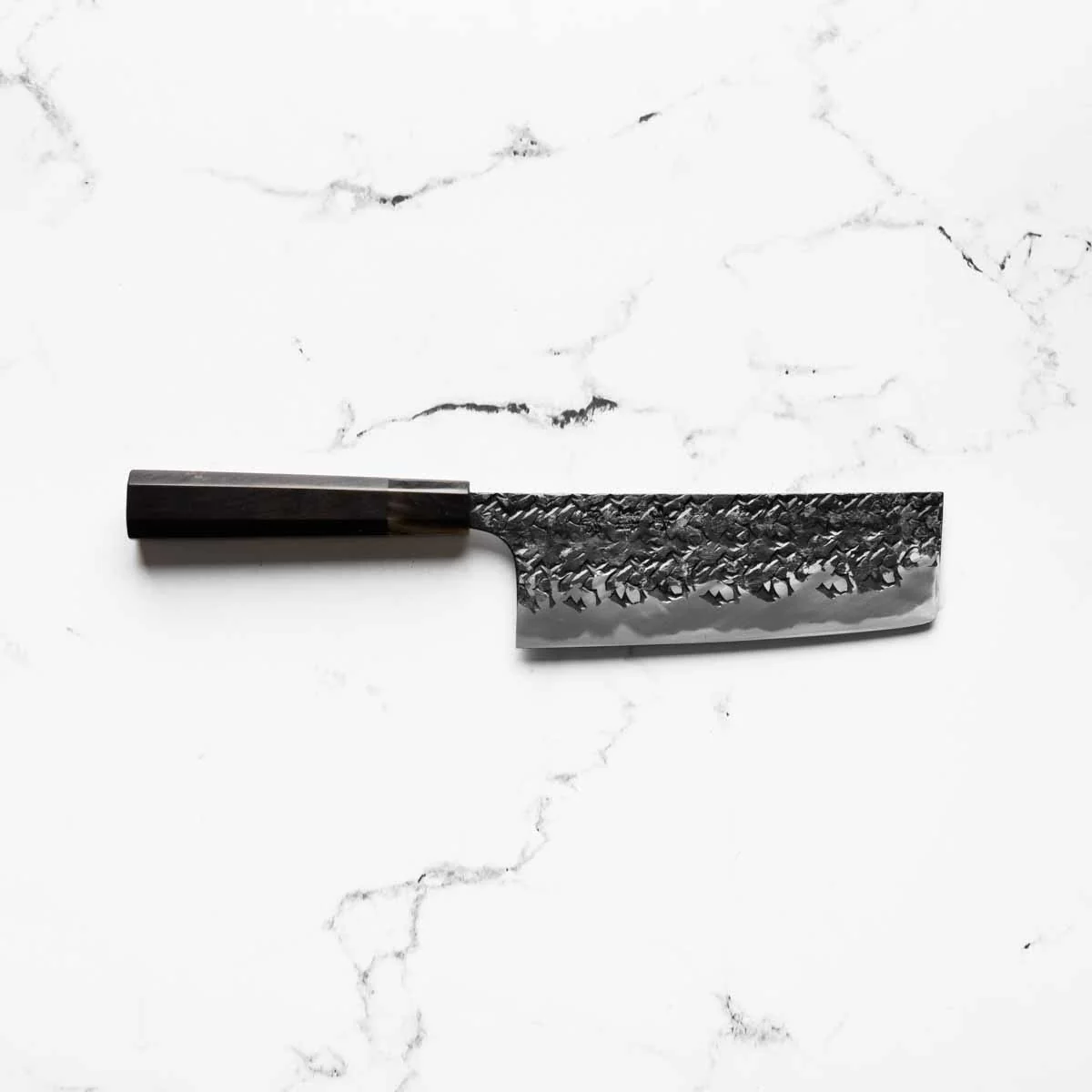 Kisuke Blue 2 Kurouchi Tsuchime Nakiri 165mm - Image 4