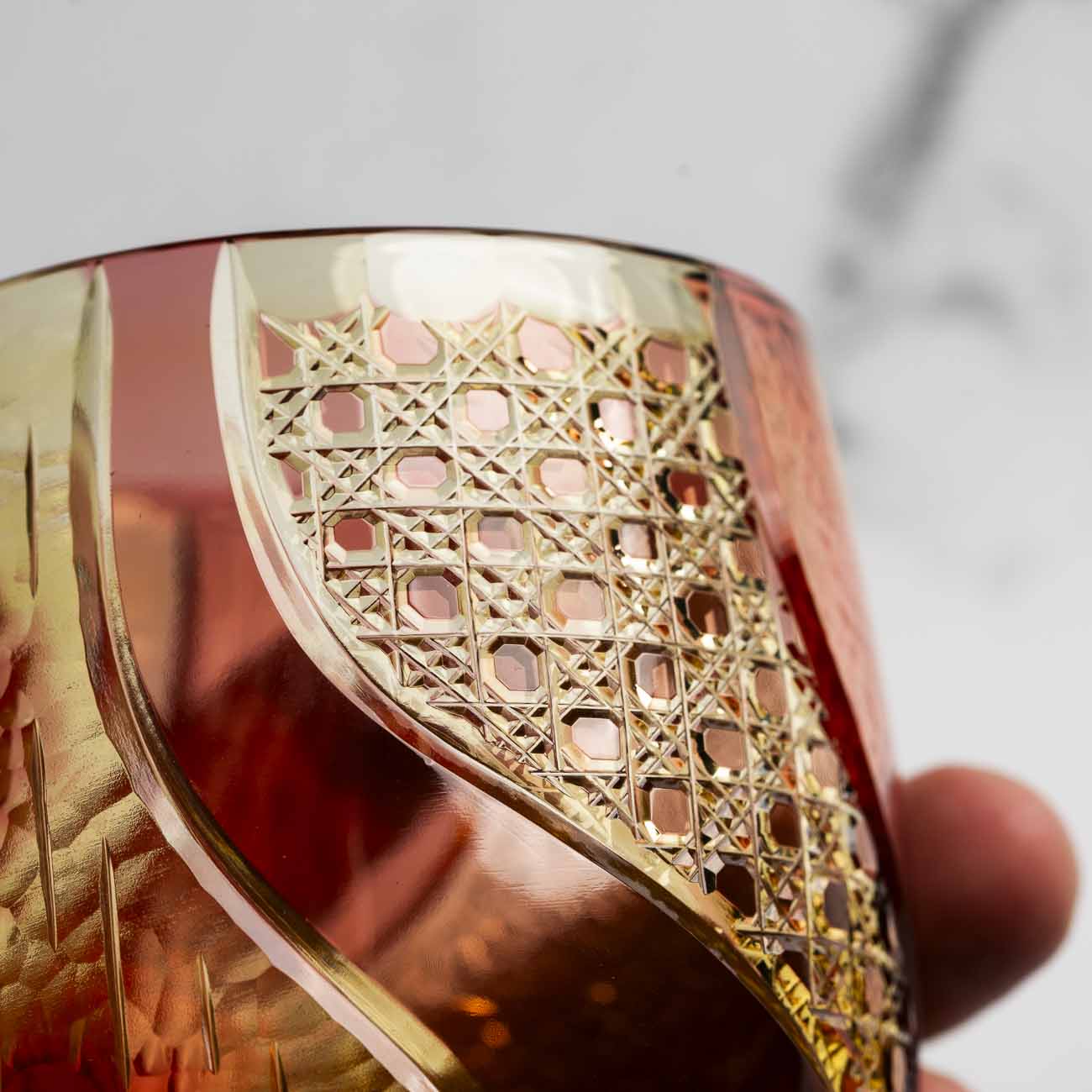 Kiyohide Glass Kobo Rock Glass Seiken Amber - Image 5