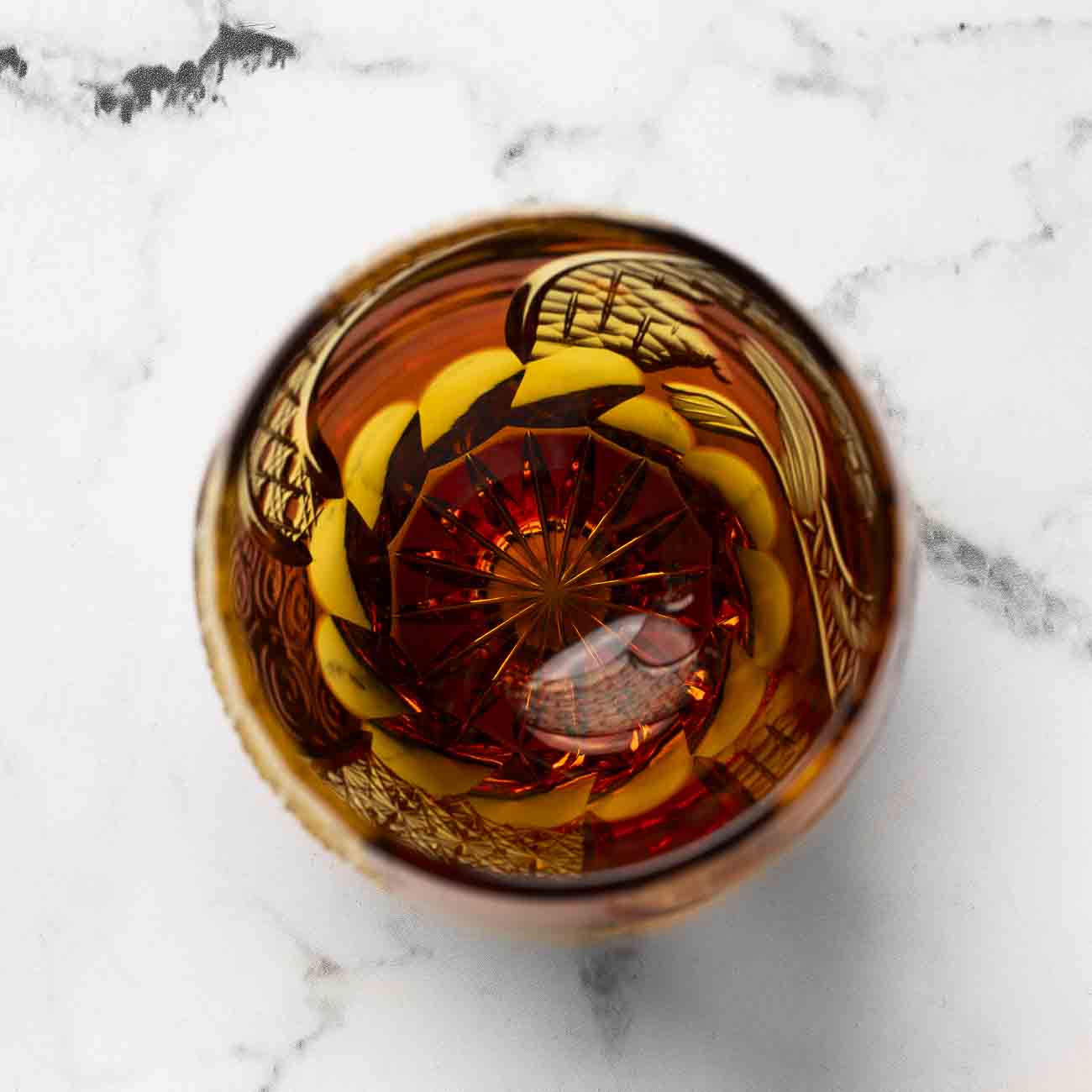 Kiyohide Glass Kobo Rock Glass Seiken Amber - Image 6