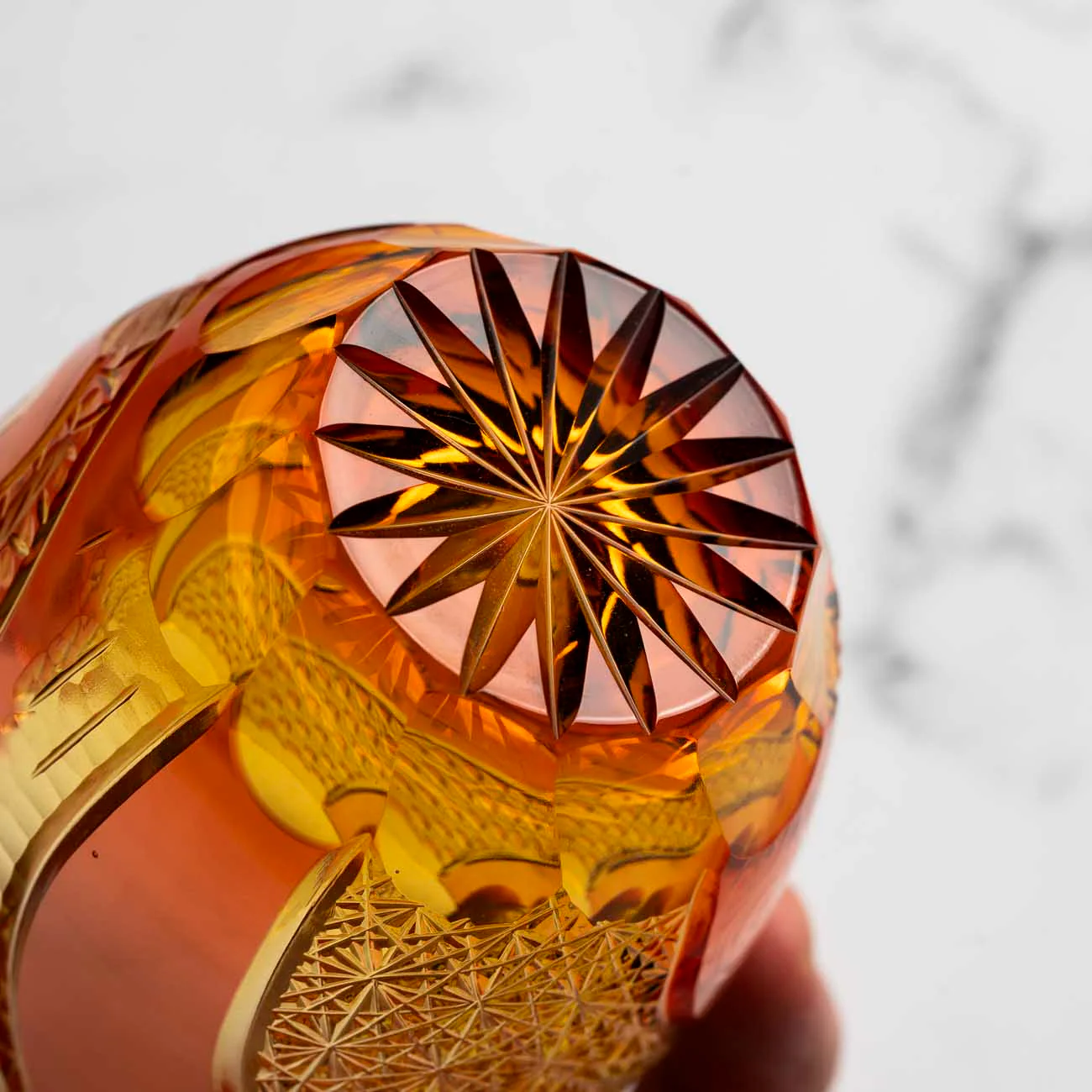 Kiyohide Glass Kobo Rock Glass Seiken Amber - Image 7