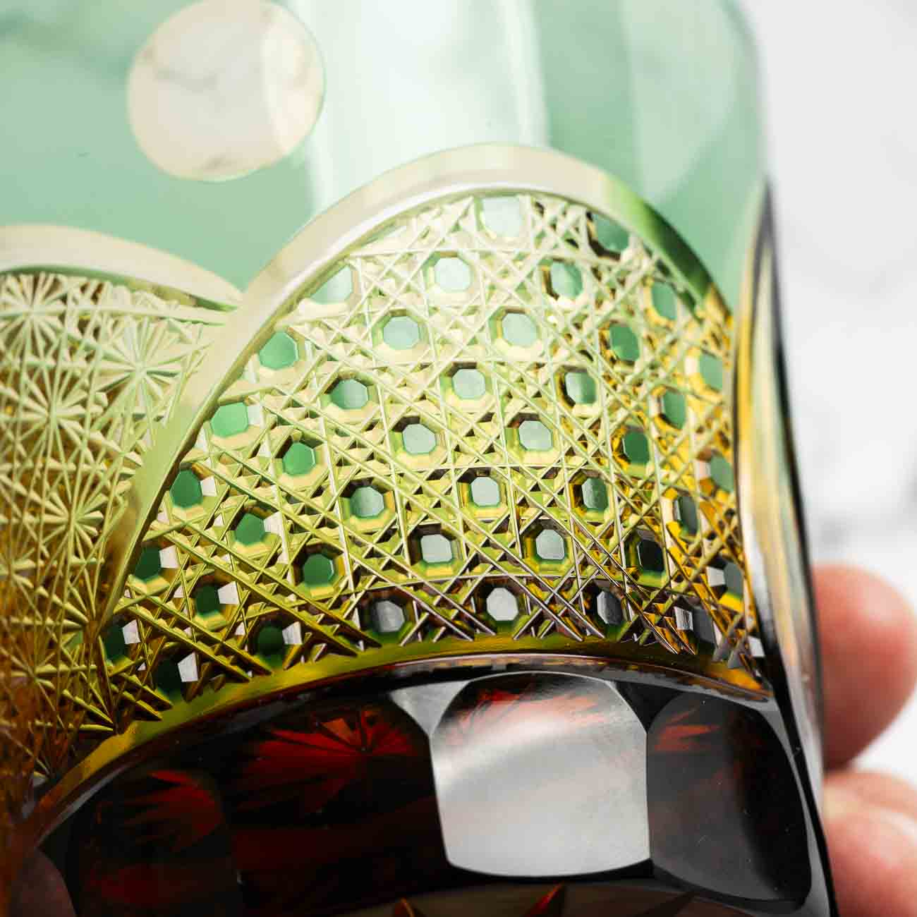 Kiyohide Glass Kobo Rock Glass Seiken Green - Image 3