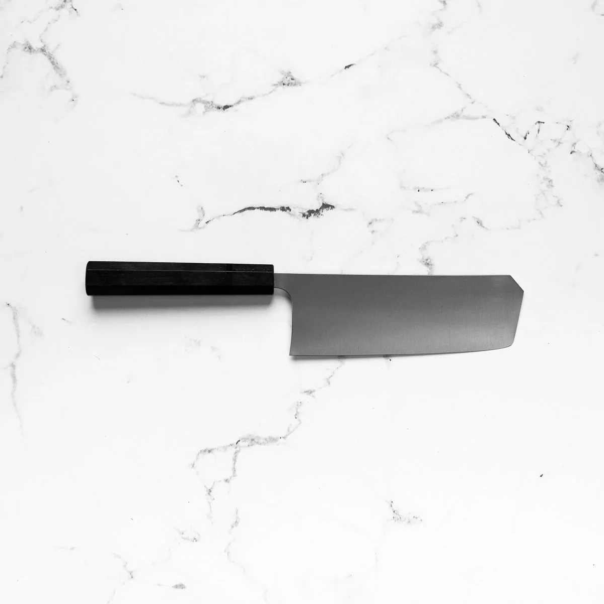 Shibata Koutetsu Chromax Boss Nakiri - Black - Image 4