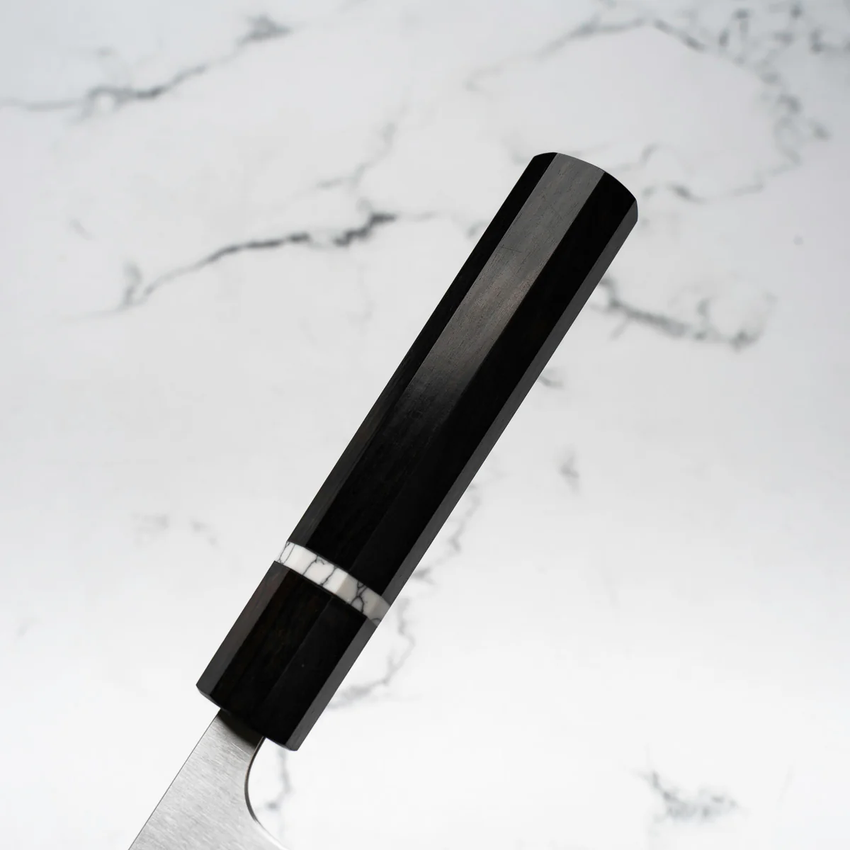 Shibata Koutetsu Chromax Boss Nakiri 175mm - Ebony & White - Image 5