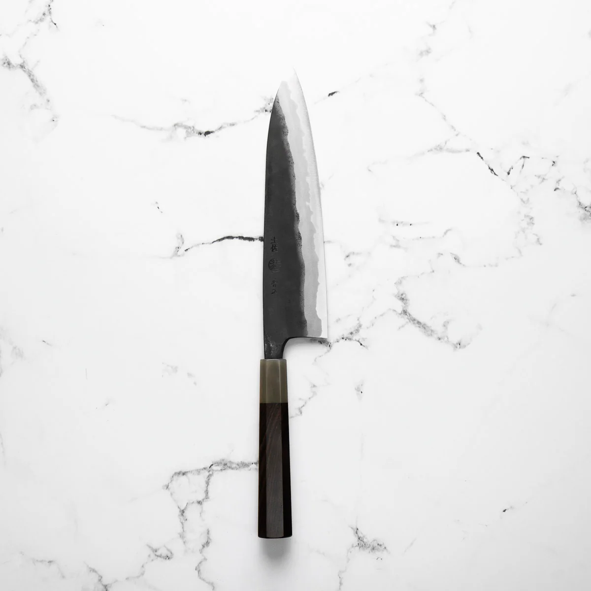 Kyohei Shindo Blue 2 Gyuto 210mm - Ebony & Blonde - Image 3