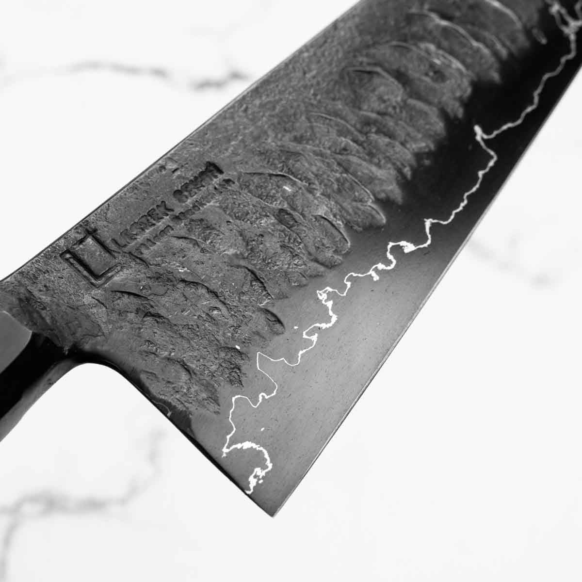 Leszek Sikon Hammer S Grind Gyuto - Burnt Walnut - Image 5