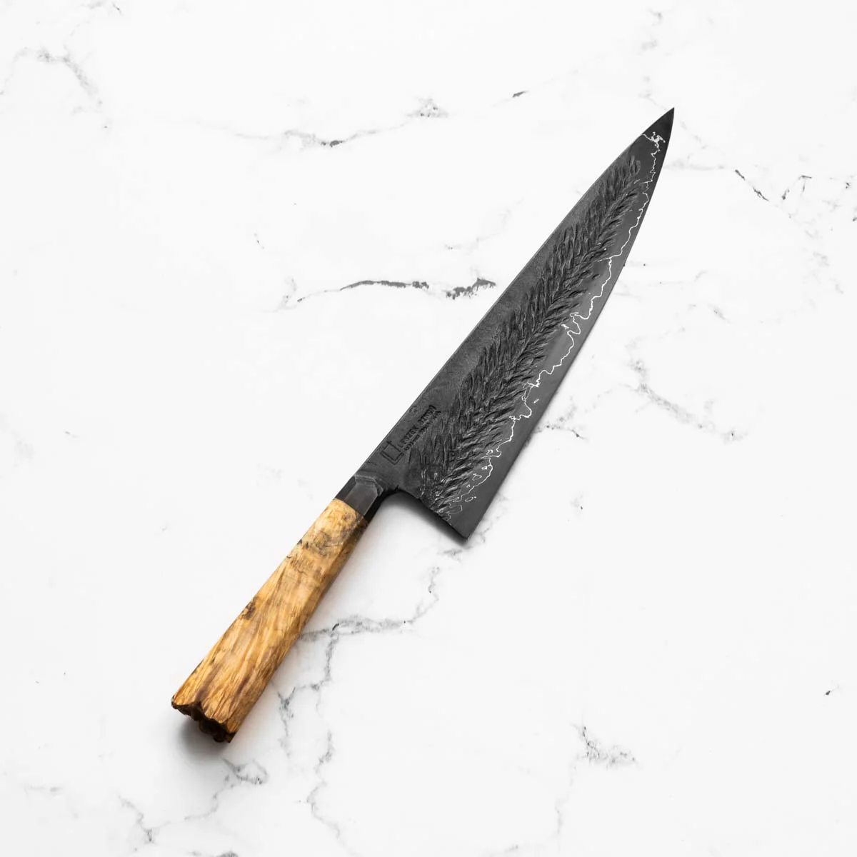 Leszek Sikon Hammer S Grind Gyuto- Spalted Maple - Image 2