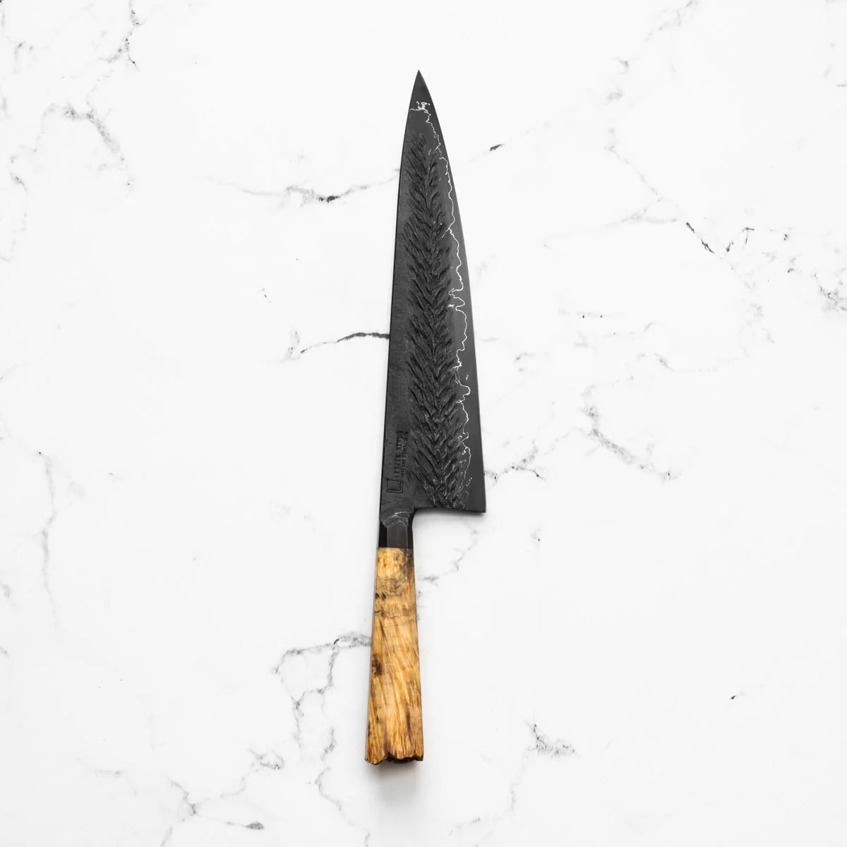 Leszek Sikon Hammer S Grind Gyuto- Spalted Maple - Image 3
