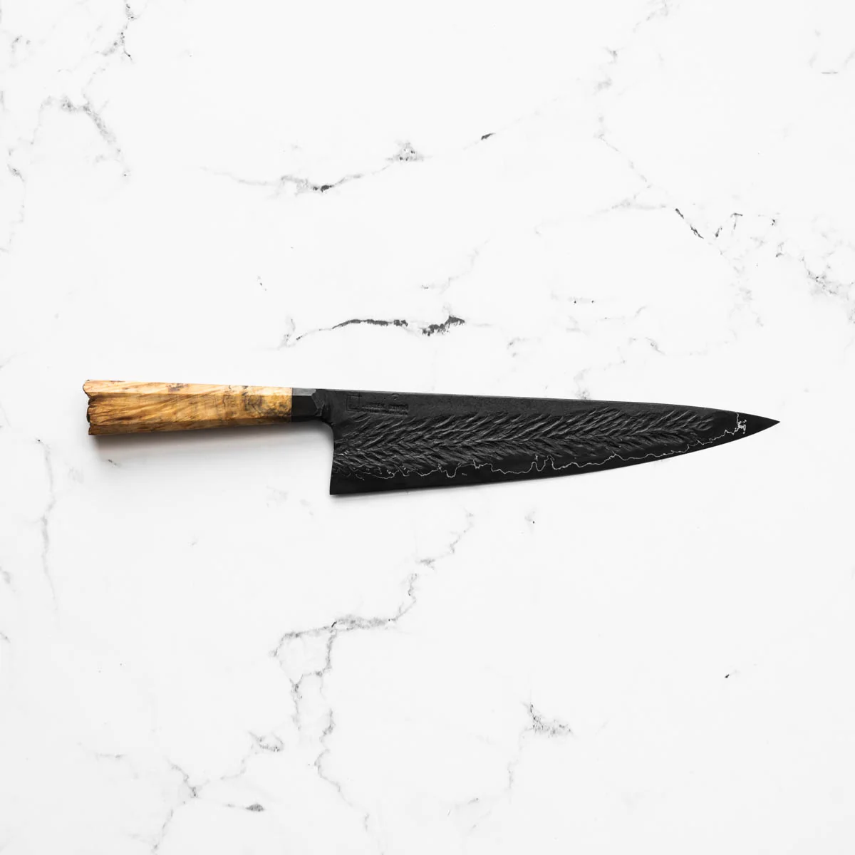 Leszek Sikon Hammer S Grind Gyuto- Spalted Maple - Image 4