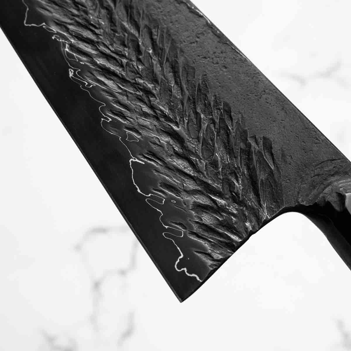 Leszek Sikon Hammer S Grind Gyuto- Spalted Maple - Image 6