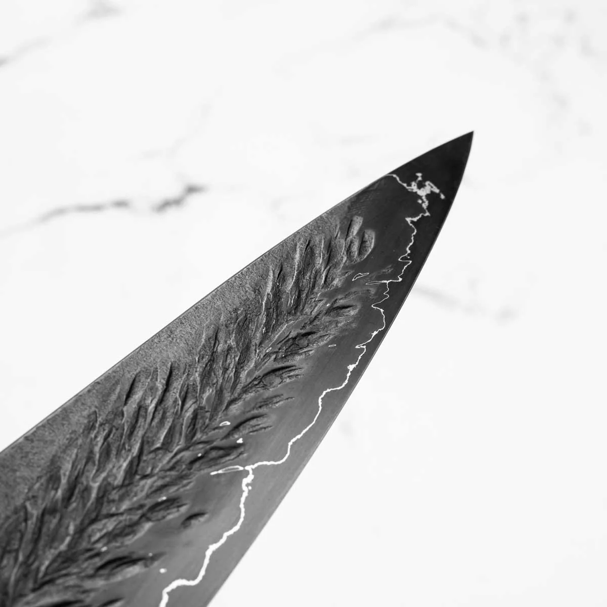 Leszek Sikon Hammer S Grind Gyuto- Spalted Maple - Image 7
