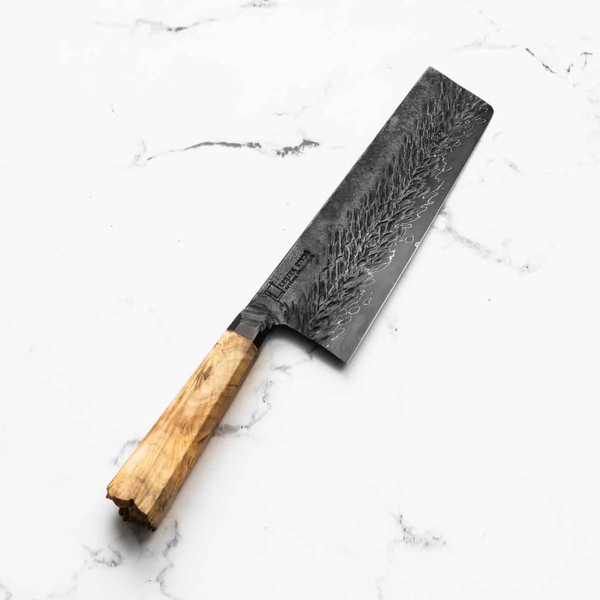 Leszek Sikon Hammer S Grind Nakiri 190mm - Live End Spalted Maple - Image 2