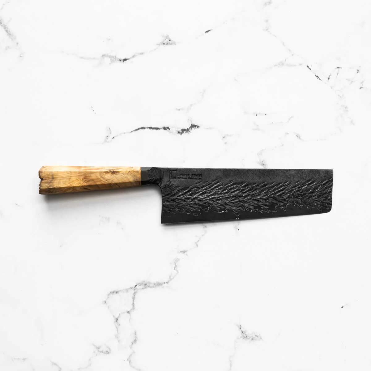 Leszek Sikon Hammer S Grind Nakiri 190mm - Live End Spalted Maple - Image 4