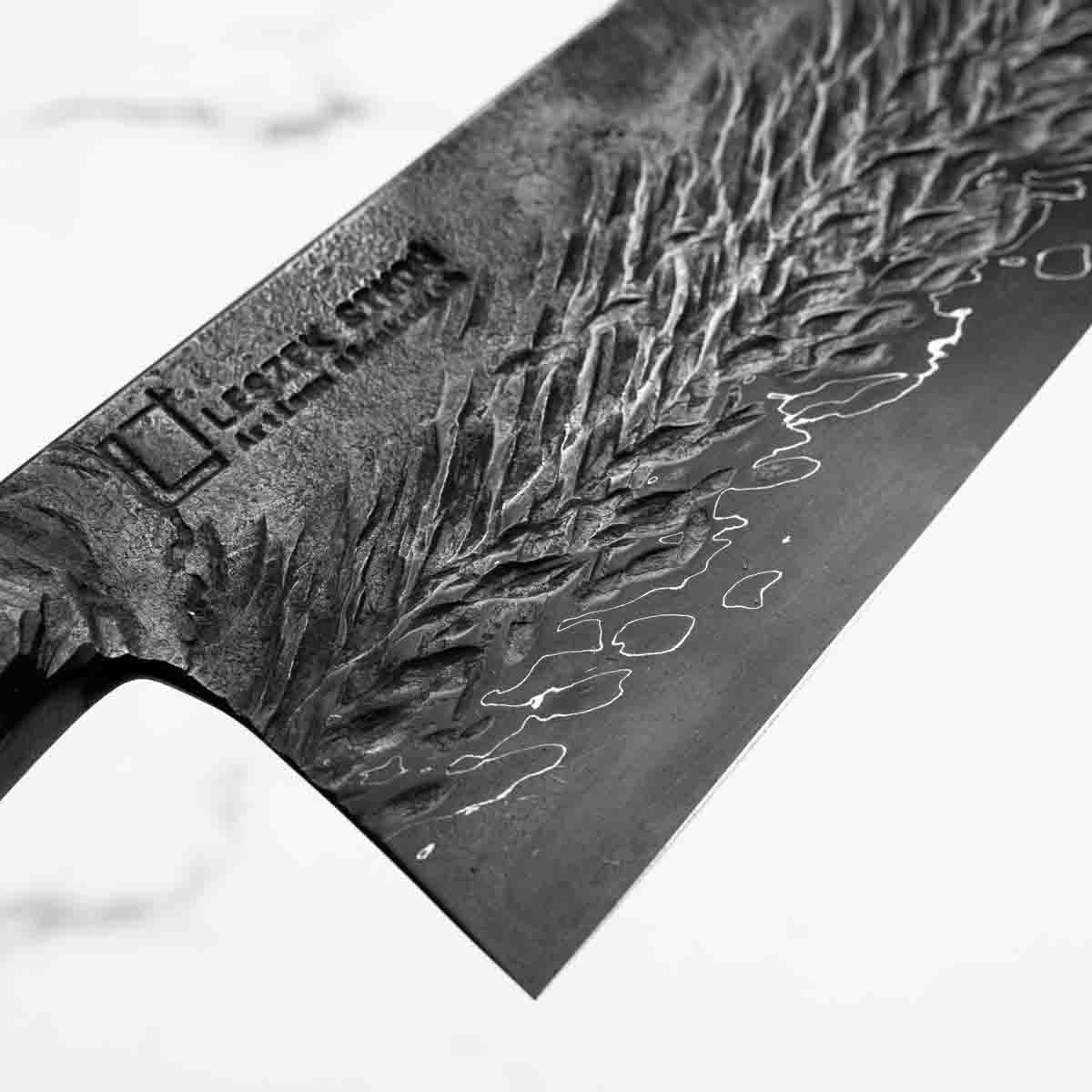 Leszek Sikon Hammer S Grind Nakiri 190mm - Live End Spalted Maple - Image 5