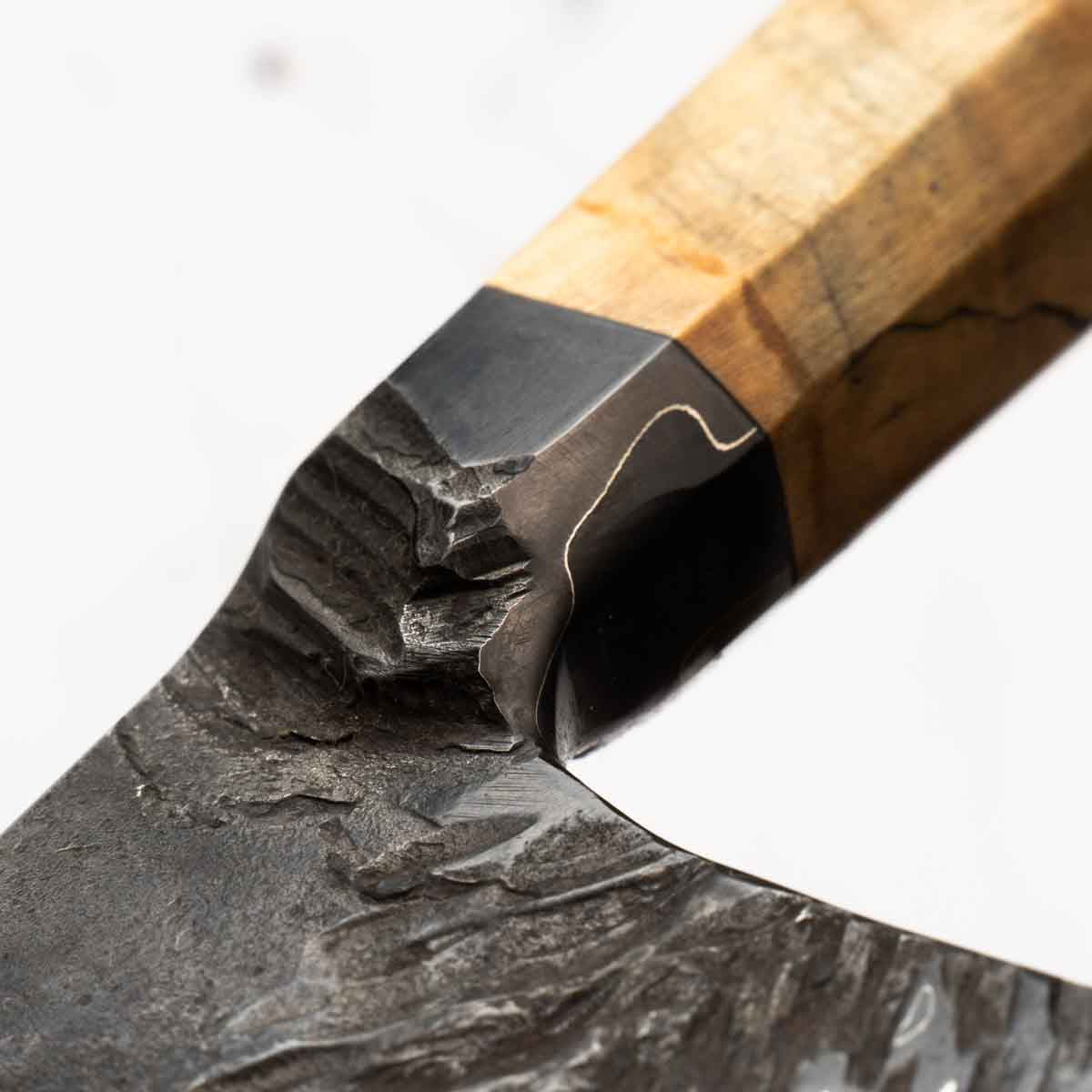 Leszek Sikon Hammer S Grind Nakiri 190mm - Live End Spalted Maple - Image 8