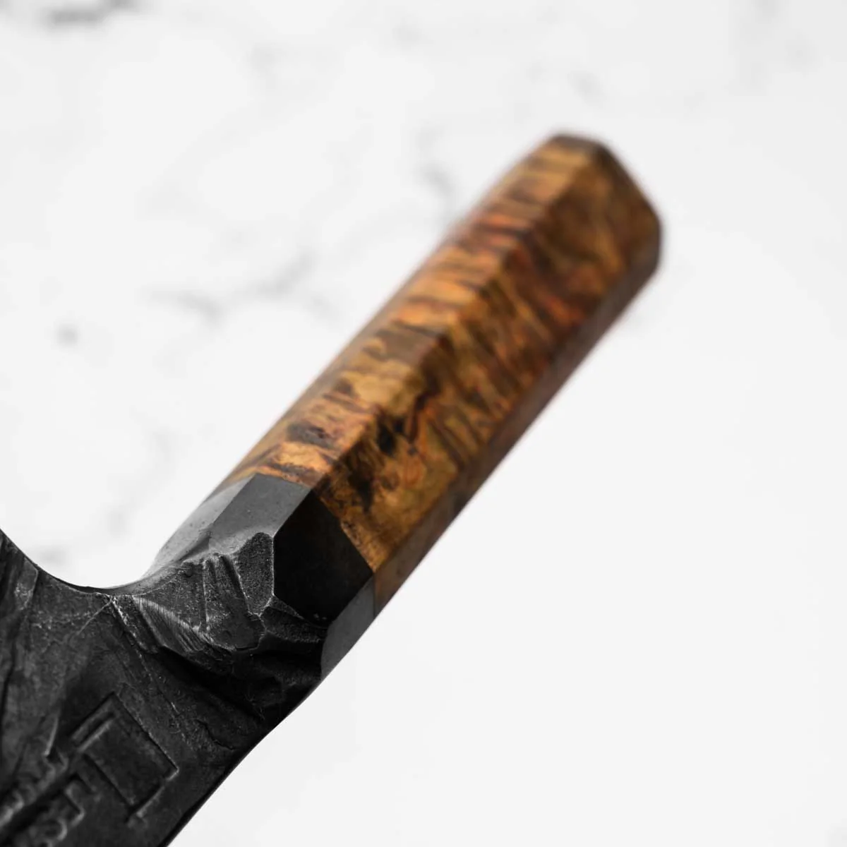 Leszek Sikon Hammer S Grind Gyuto - Dyed Maple - Image 5