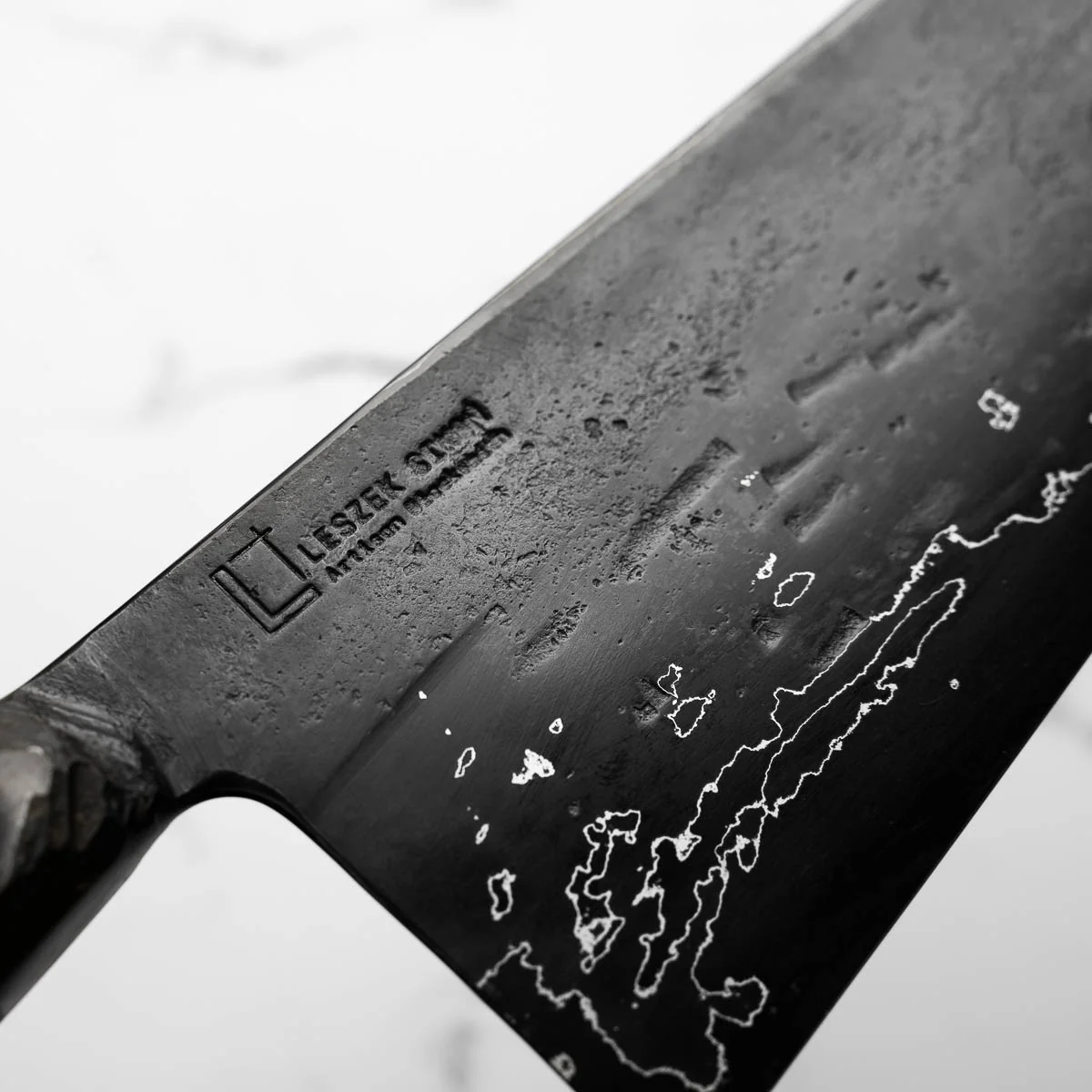 Leszek Sikoń San Mai Tallboy Nakiri 210 - Green Hemp - Image 5