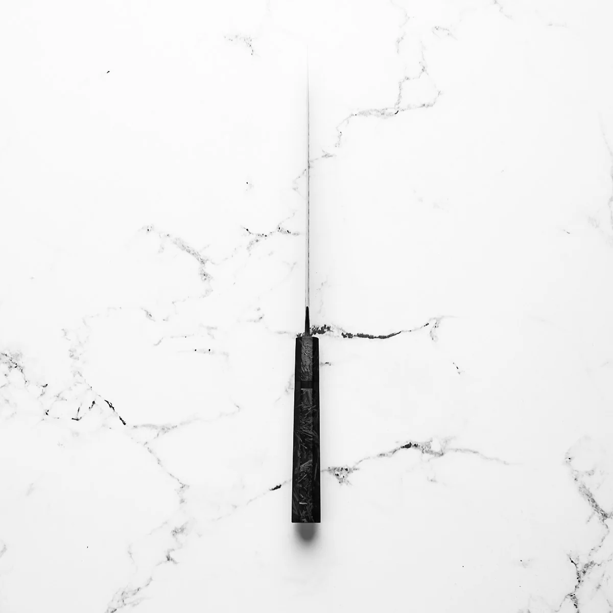 Masakage Koishi Gyuto 210mm - Dark Carbon Fibre - Image 9