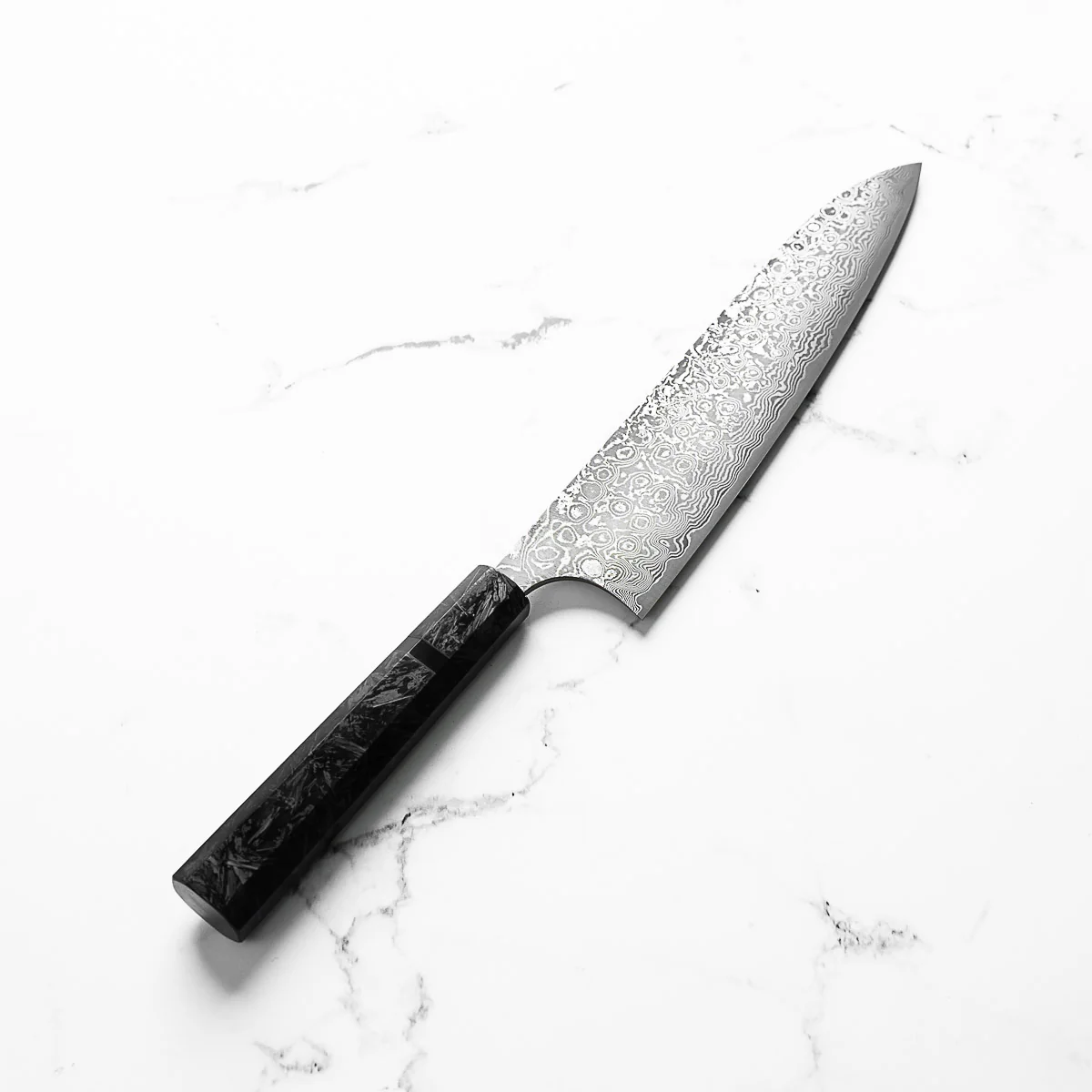 Masakage Kumo Gyuto 210mm - Dark Carbon Fibre - Image 2