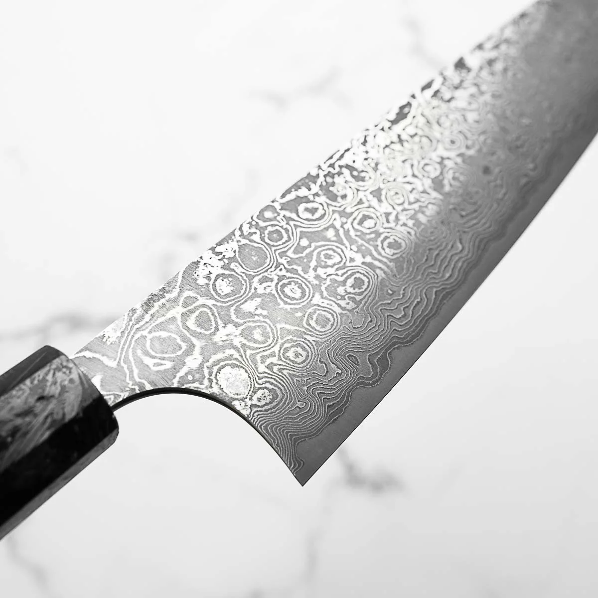 Masakage Kumo Gyuto 210mm - Dark Carbon Fibre - Image 5