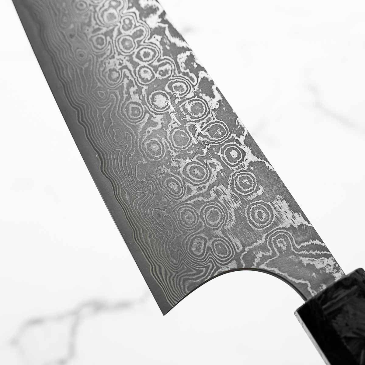 Masakage Kumo Gyuto 210mm - Dark Carbon Fibre - Image 6