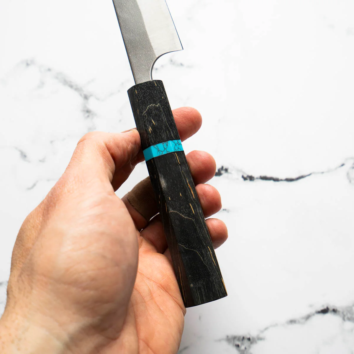 Masakage Yuki Petty 120mm - Maple Turquoise - Image 6