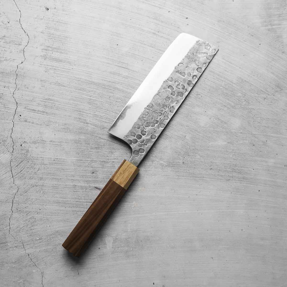 Matsubara Hamono Blue 2 Tsuchime Nakiri 165mm - Image 2