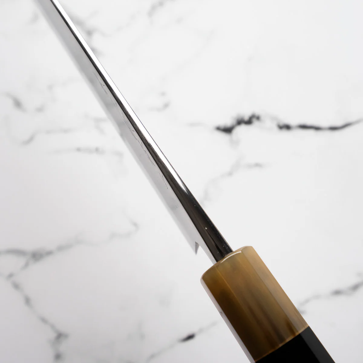 Mazaki Blue 2 Hon-Sanmai Damascus Gyuto 240mm - Image 11