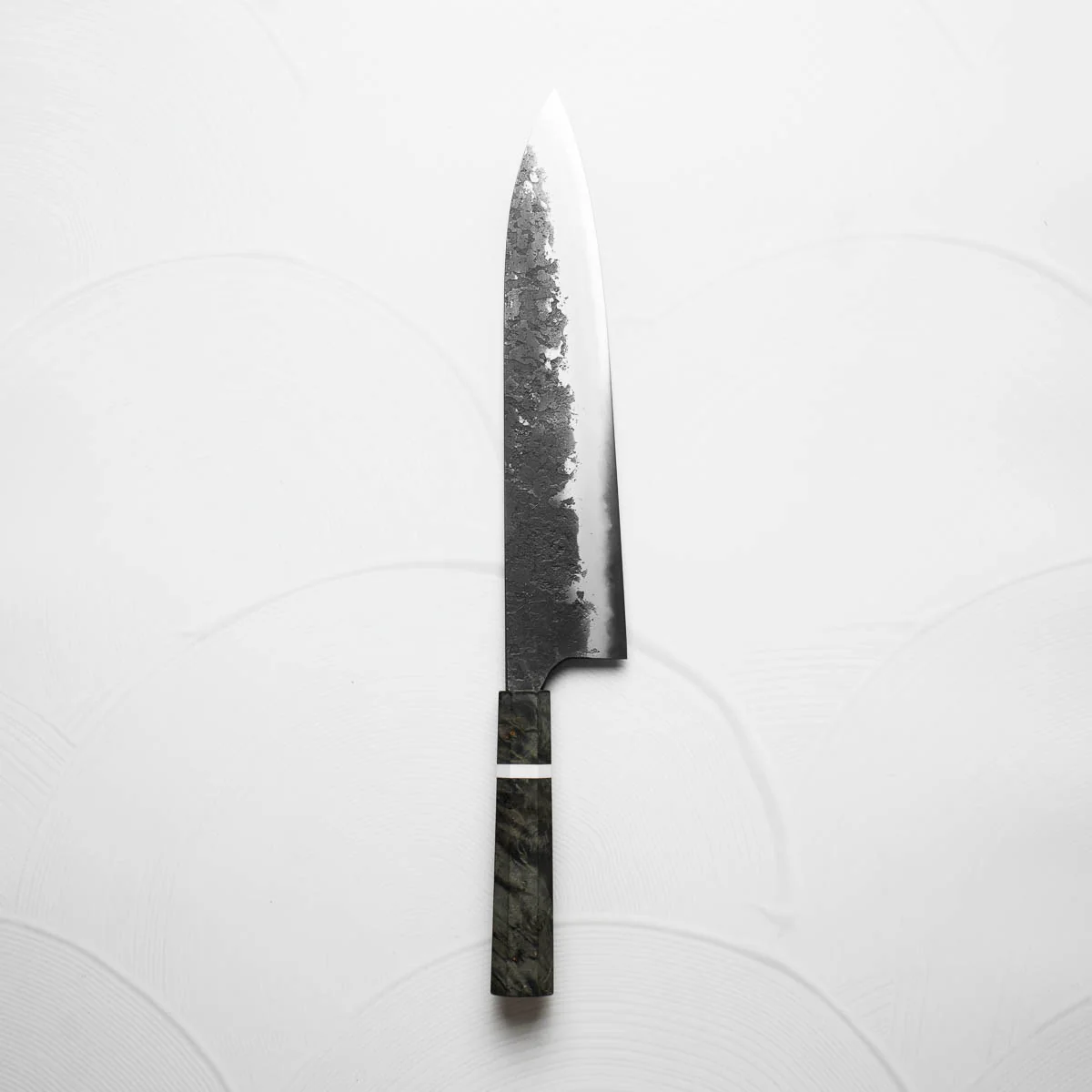 Mazaki White 2 Nashiji Gyuto 270mm - Maple - Image 6