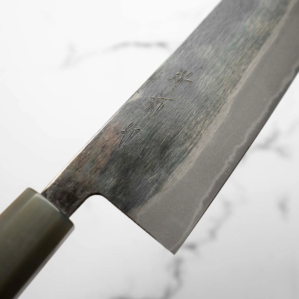 Sakai Kikumori Blue 2 Santoku 165mm - Image 5