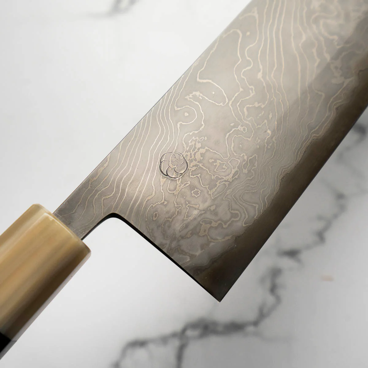 Miyazaki Hineri Blue 2 Damascus Gyuto 240mm - Image 5