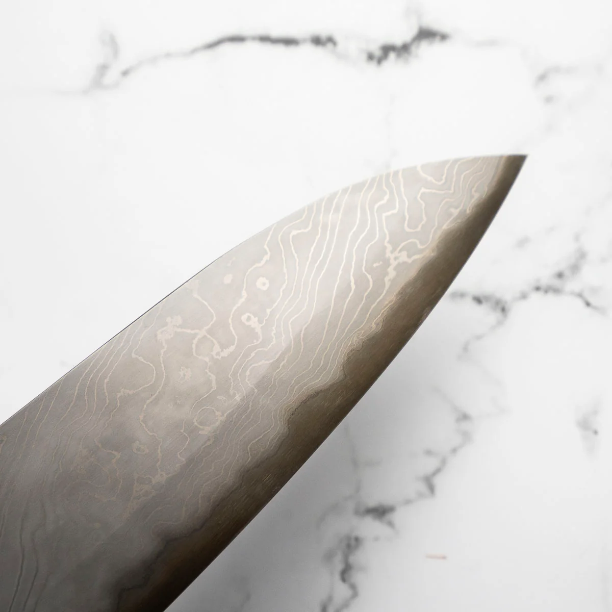 Miyazaki Hineri Blue 2 Damascus Gyuto 240mm - Image 6